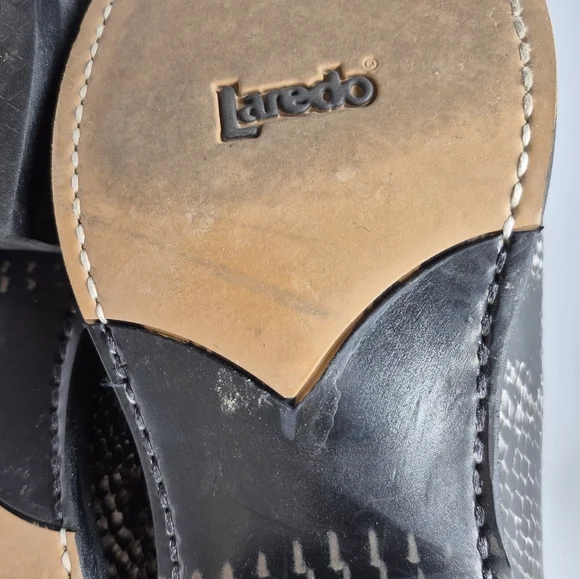 Laredo Monty Faux Leather Western Boots 11D - Picture 10 of 16